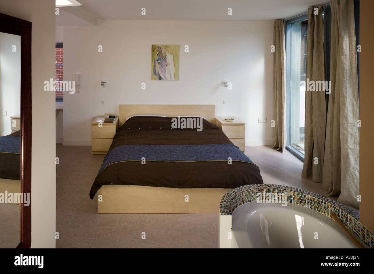 La Dentellière Eco House, Nottingham. Chambre Architecte : Marsh et Grochowski Architectes Banque D'Images