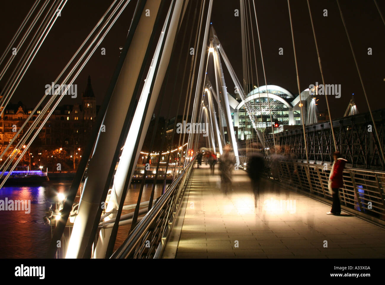 Jubilee Bridge, Londres Banque D'Images