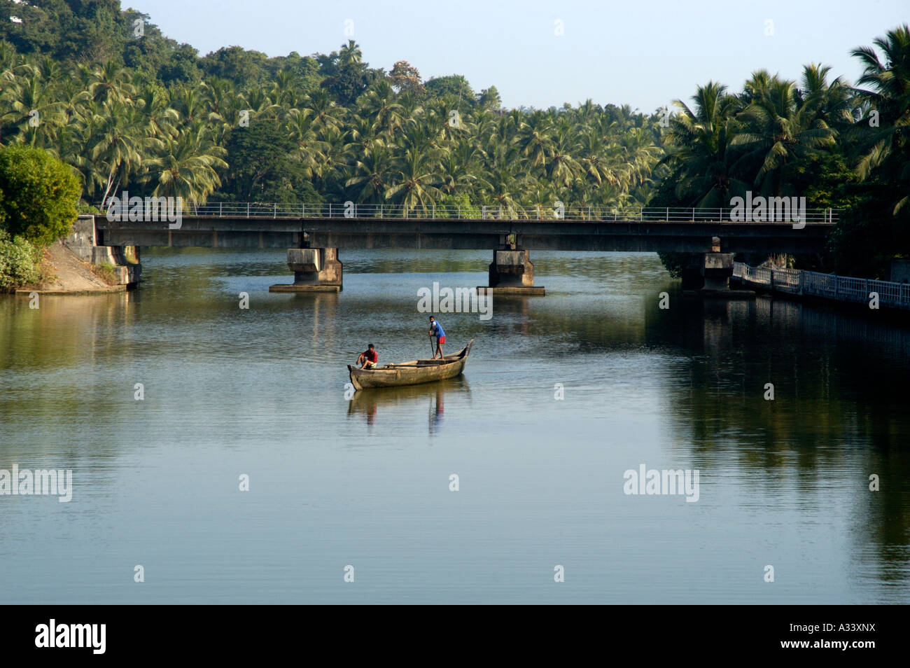 VELI TOURIST VILLAGE À VELI BACKWATERS THIRUVANANTHAPURAM Banque D'Images