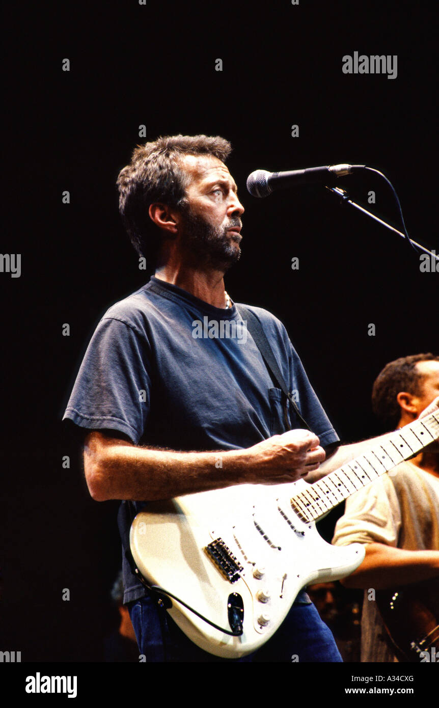 Eric Clapton en concert au Royal Albert Hall, Londres, Angleterre Banque D'Images