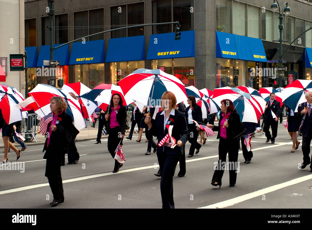 Parade sur la Cinquième Avenue à New York City Banque D'Images