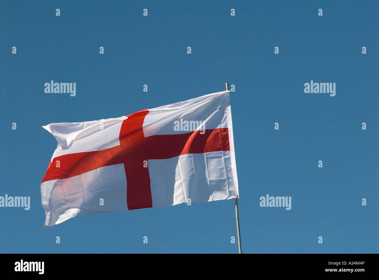 Drapeau anglais le drapeau de l'Union de St George England HOMER SYKES Banque D'Images