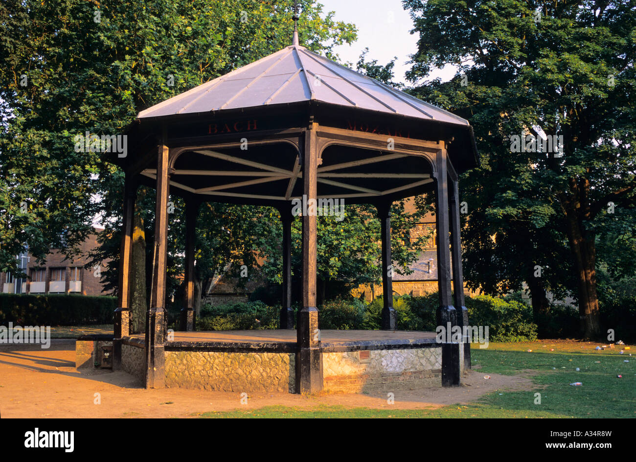 Kiosque en Brenchley Jardins, Maidstone, Kent, UK Banque D'Images