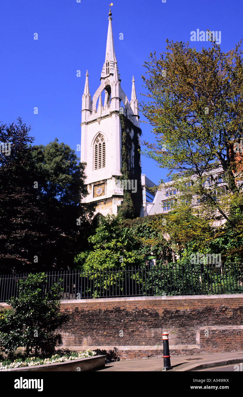 St Dunstan-dans-le-est de l'église, City of London, Londres, Royaume-Uni Banque D'Images