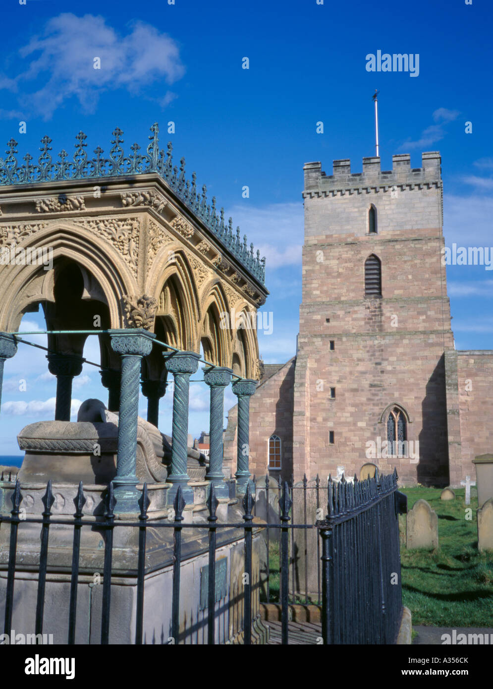 Grace Darling's horsley (1815-1842) tombe à st aidan's churchyard, bamburgh, Northumberland, England, UK. Banque D'Images