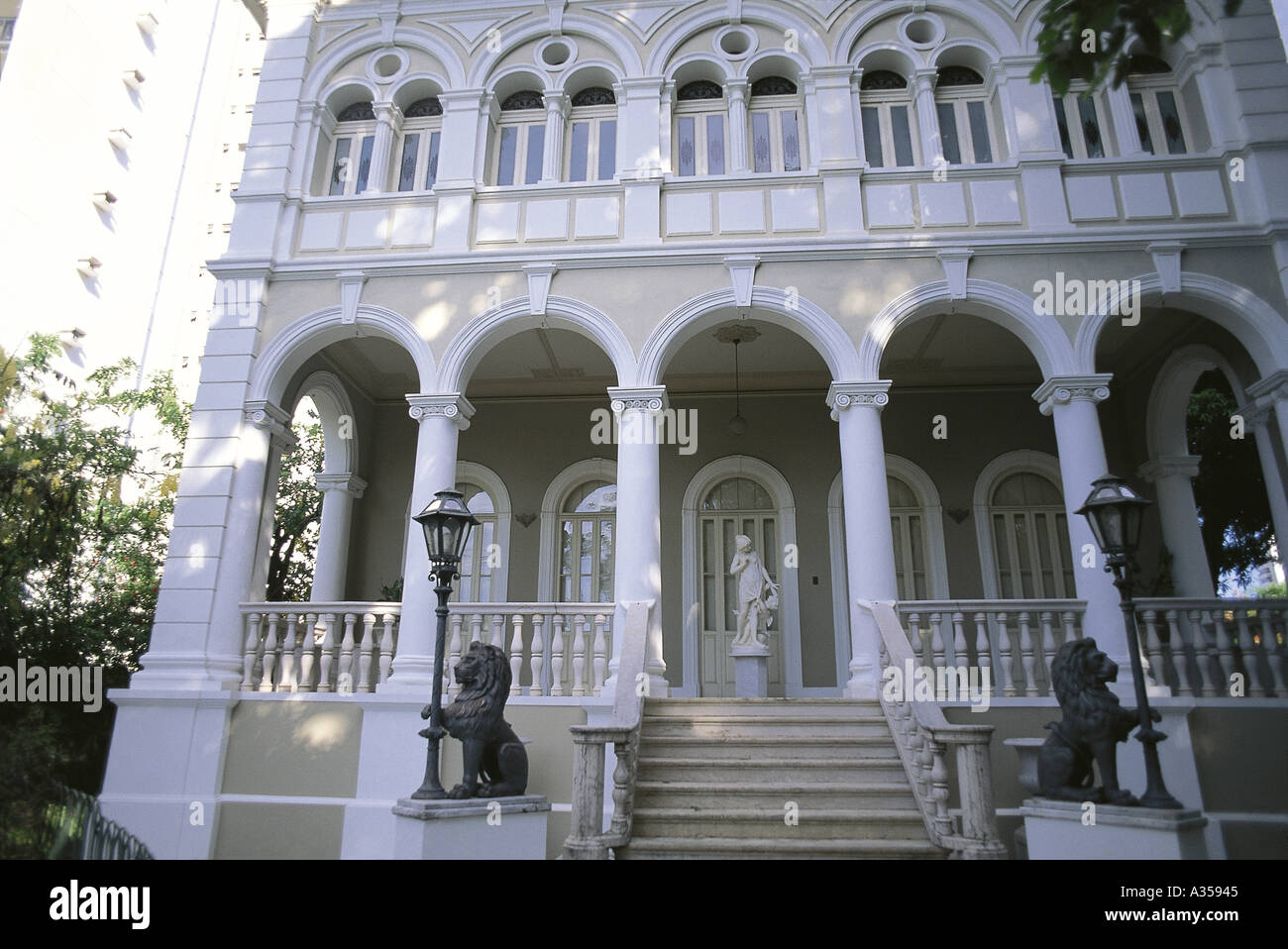 Bâtiment colonial. Banque D'Images