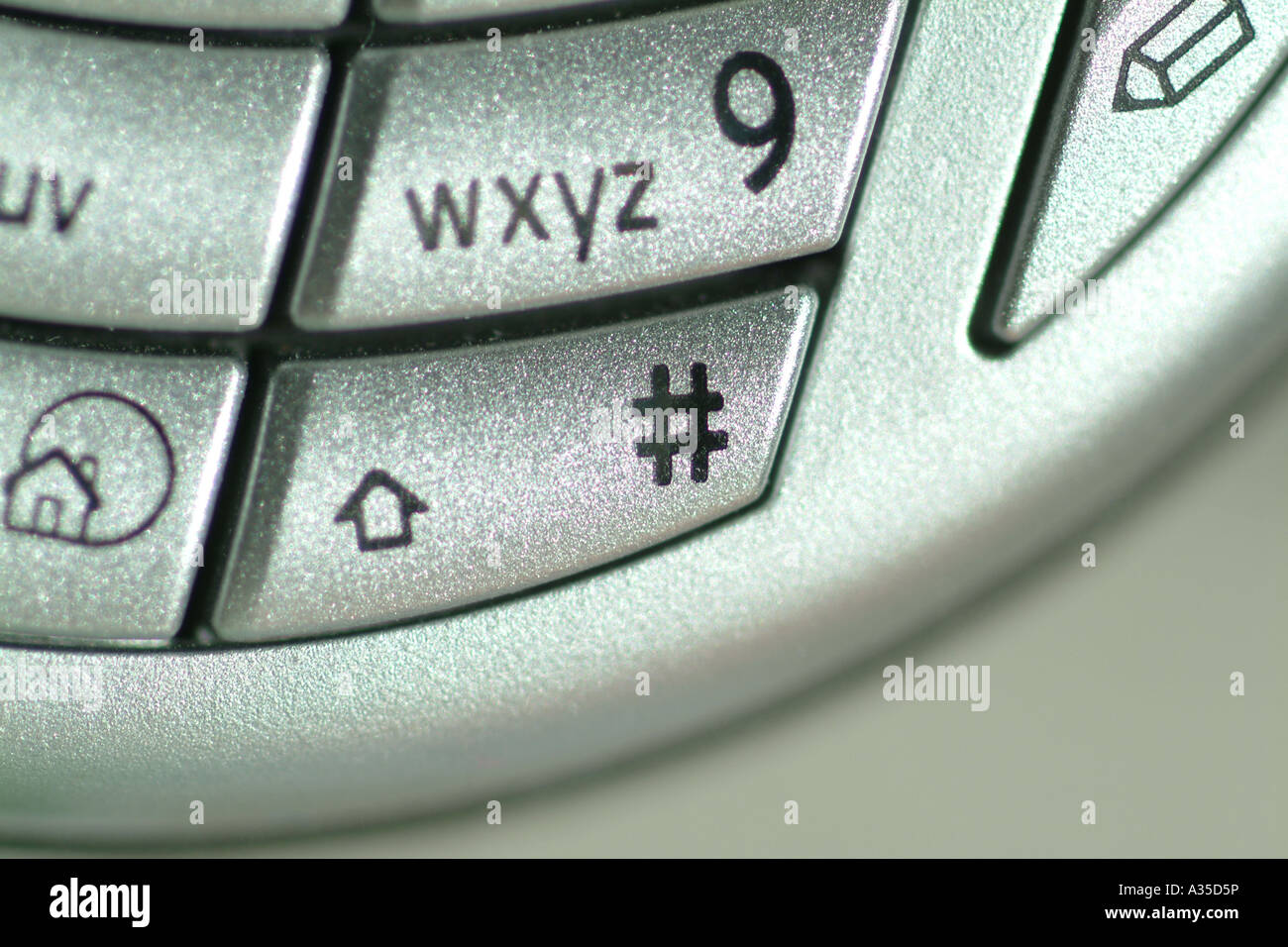 Clavier d'un téléphone mobile Nokia 6630 UK Banque D'Images