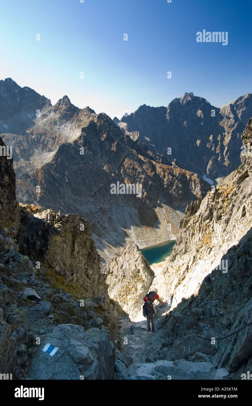 Sommets du parc national des Hautes Tatras, Slovaquie Banque D'Images