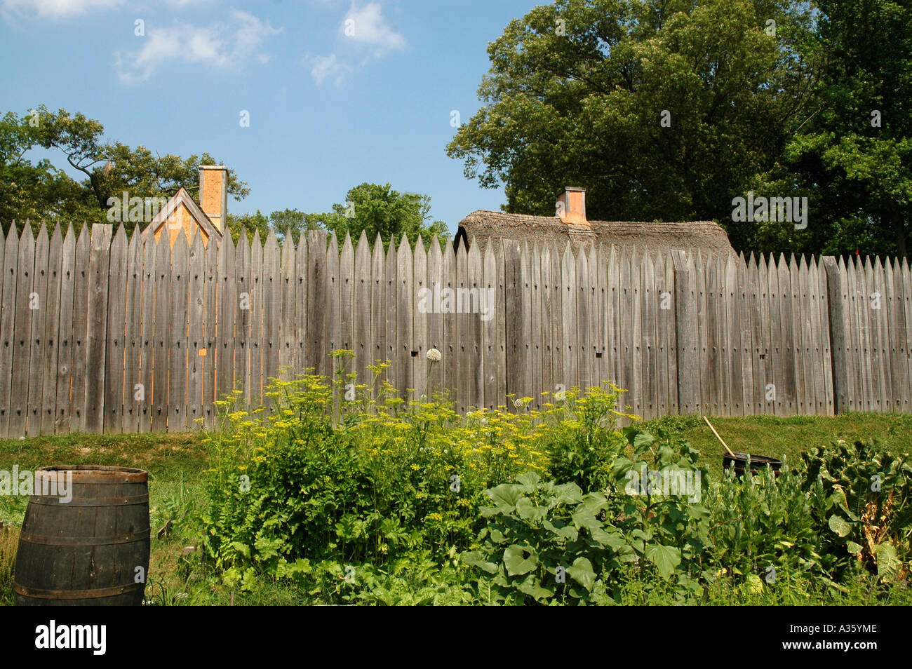 L'établissement de Jamestown, en Virginie Banque D'Images