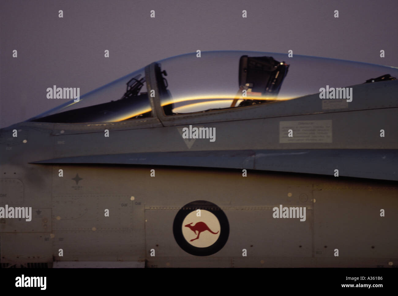 FA 18 RAAF Canopy 0139 Banque D'Images