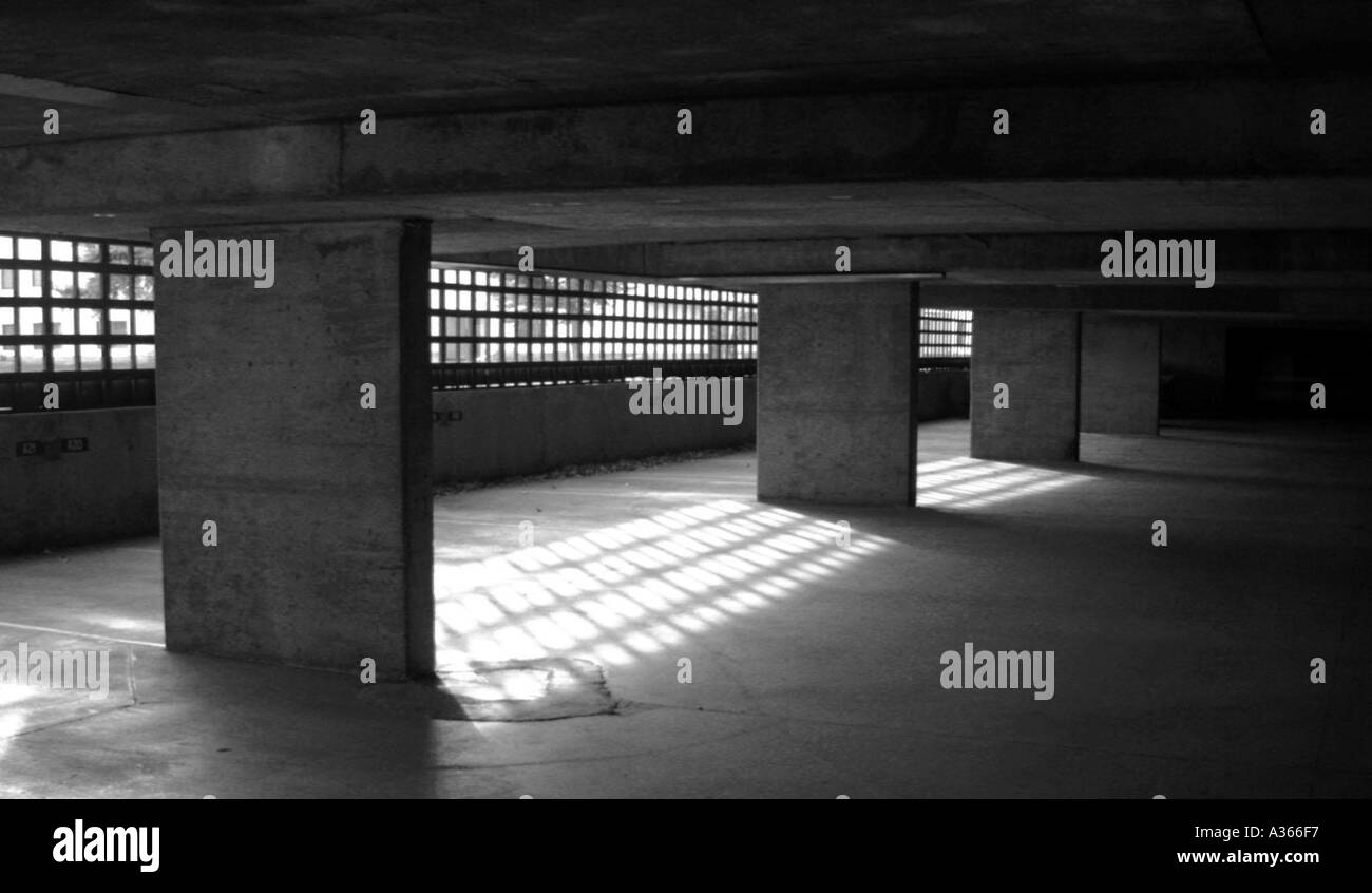 Parking souterrain de Grande Prairie, en Alberta, Canada Banque D'Images