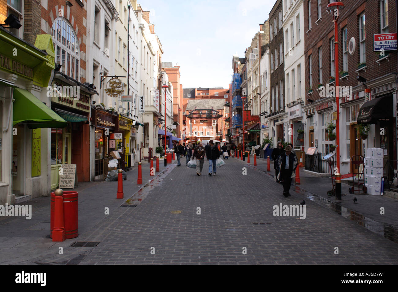 Chinatown Gerrard Street Londres Banque D'Images