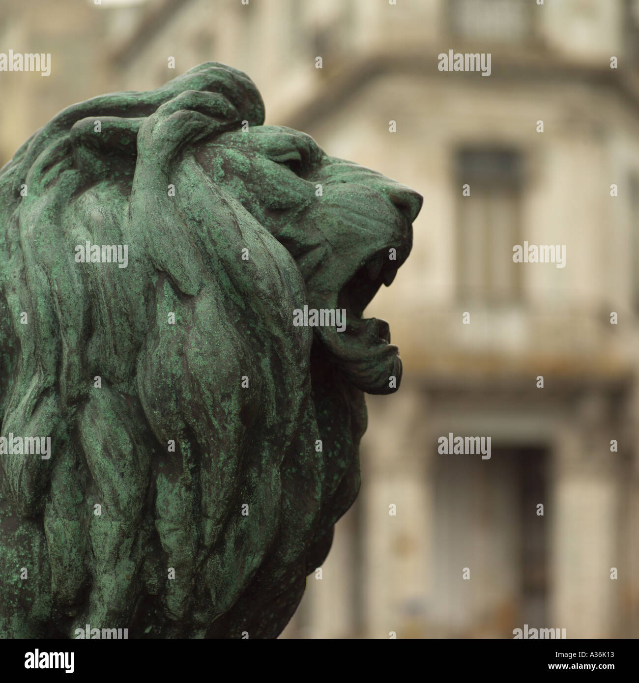 Statue d'un lion La Havane Cuba Banque D'Images