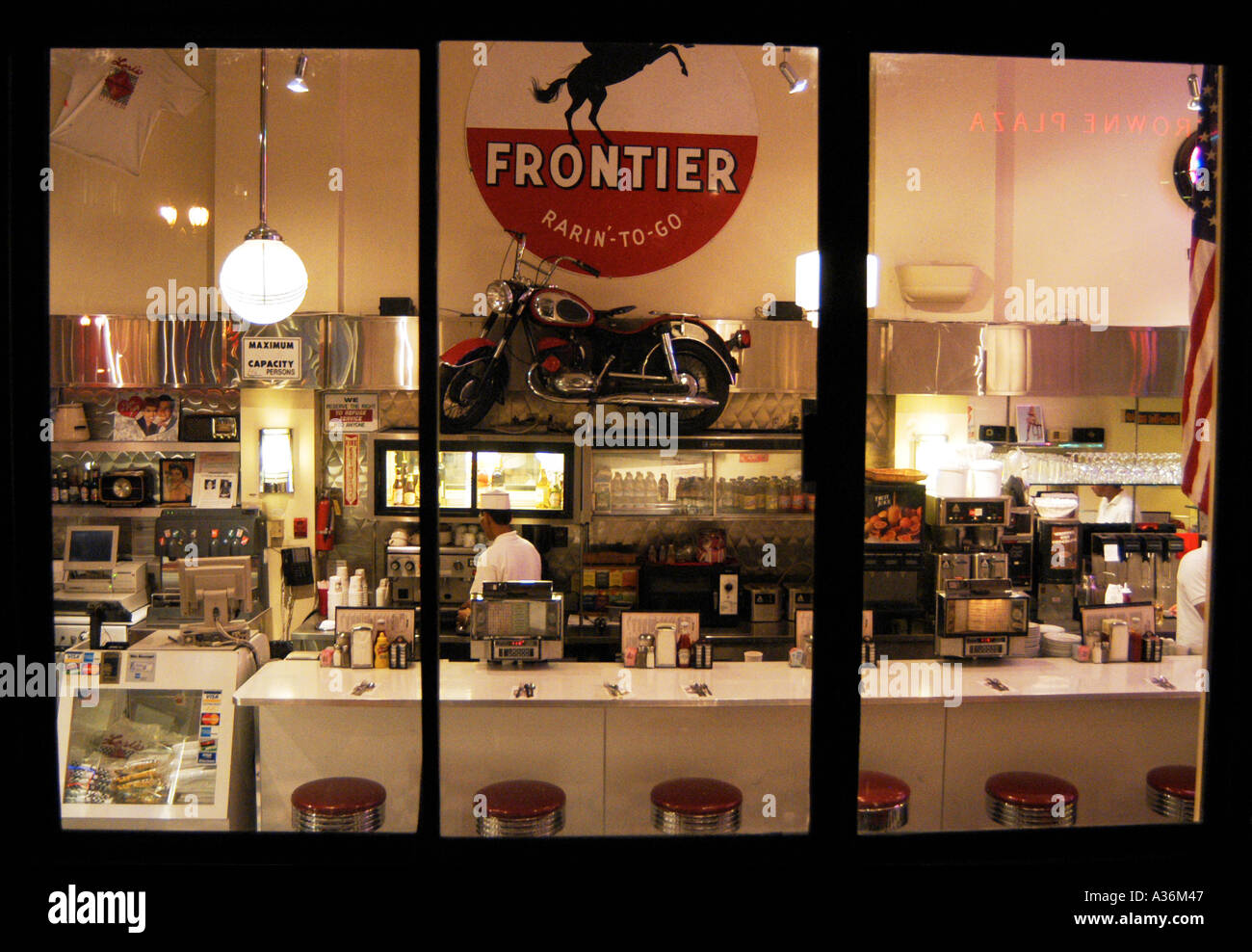 Diner des é.-u. Banque D'Images