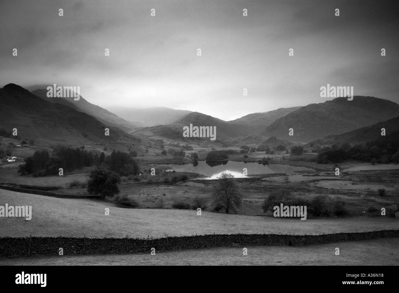Little Langdale Lake District Cumbria Banque D'Images