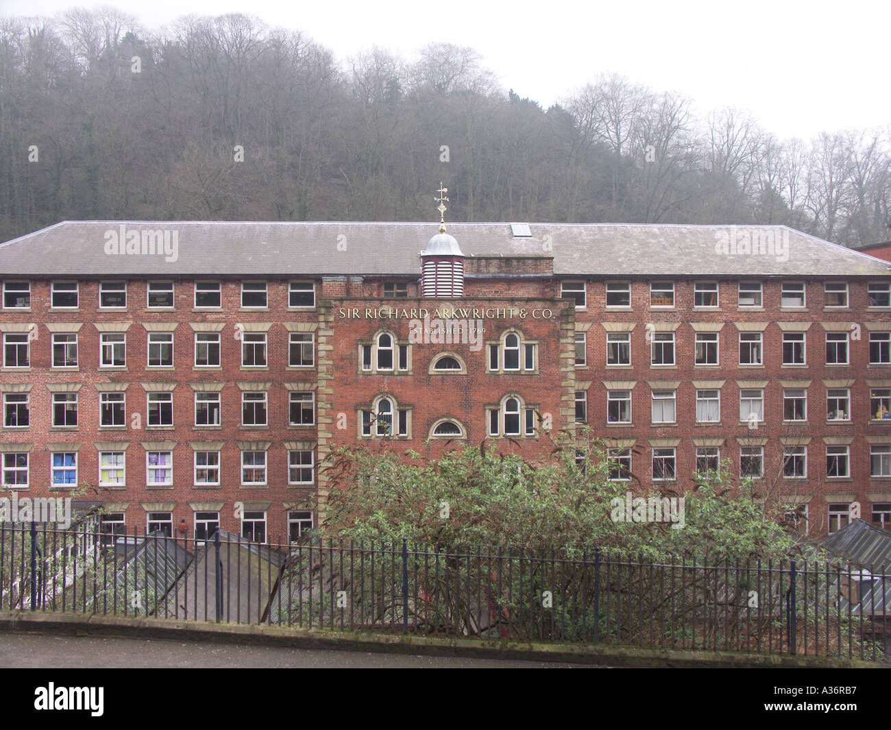 Masson travaille Sir Richard Arkwright s Cotton Mill Matlock Bath Angleterre Derbyshire Banque D'Images