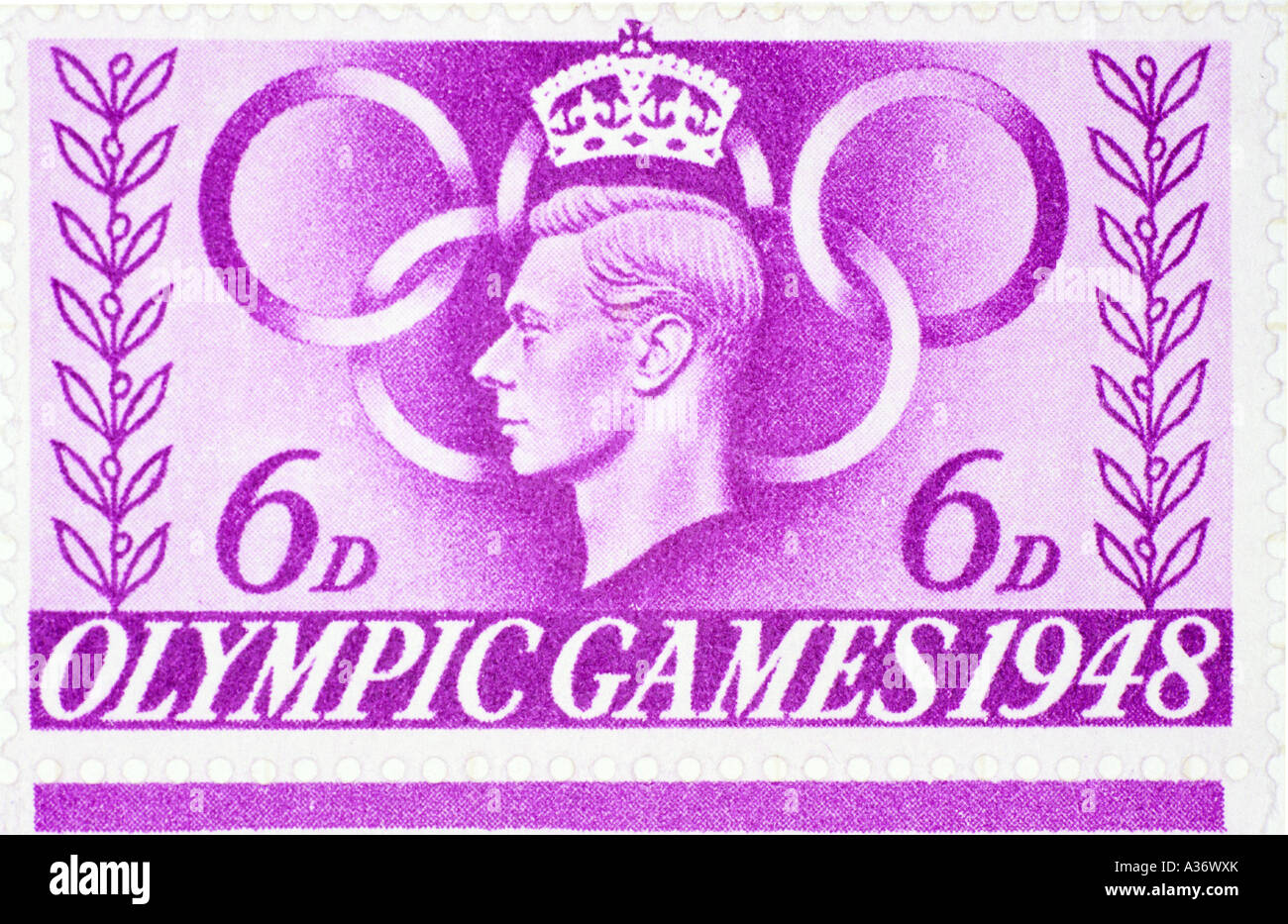 Timbre Jeux Olympiques britanniques Banque D'Images