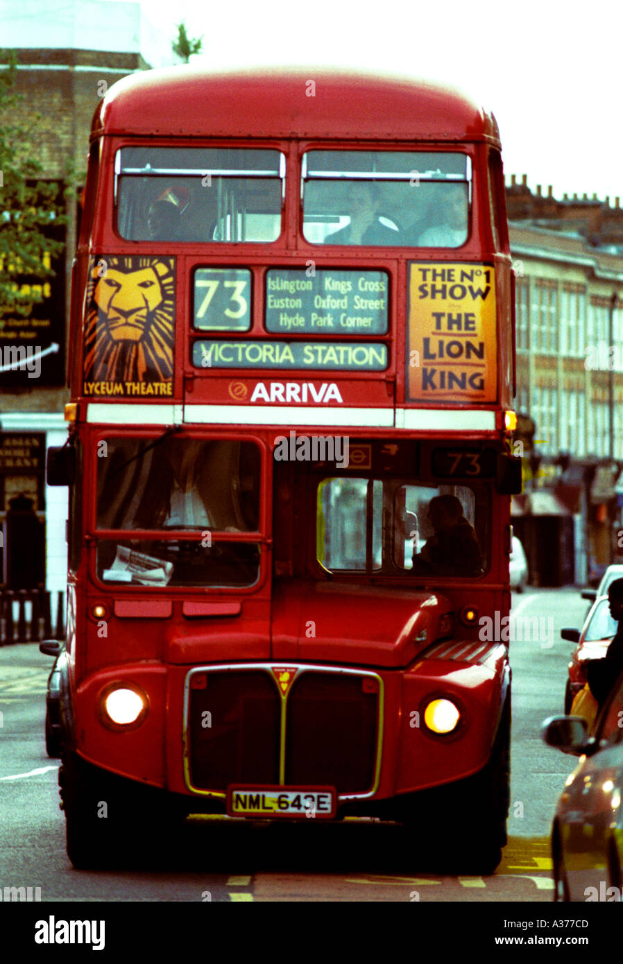 73 route de bus London Islington Banque D'Images