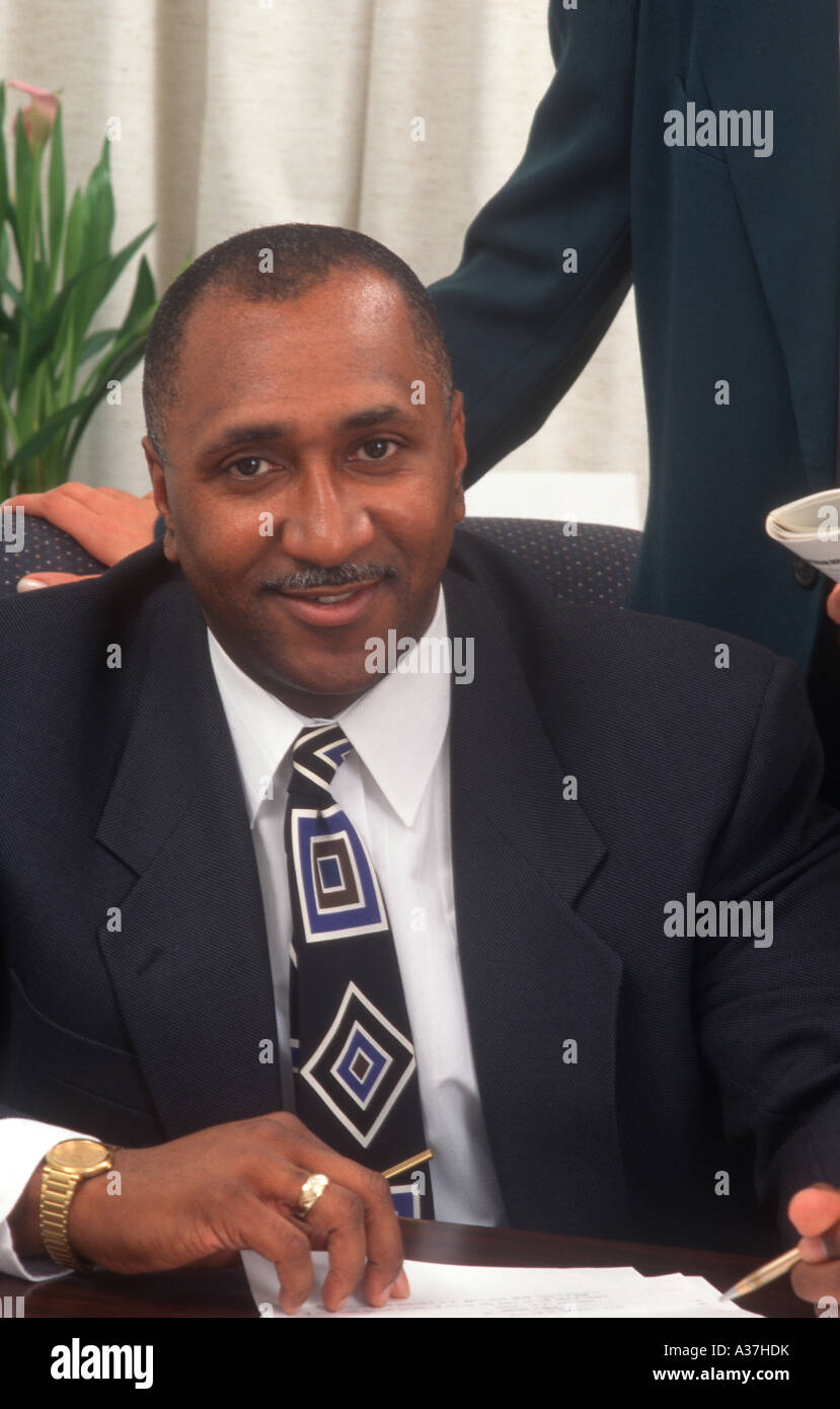 Portrait of businessman in office Banque D'Images