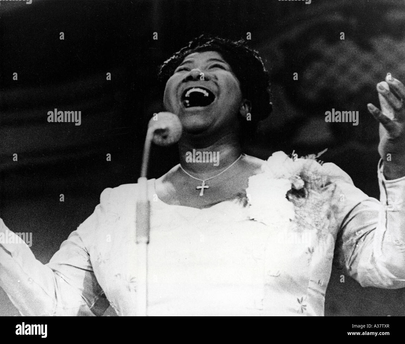 Chanteuse de Gospel MAHALIA JACKSON US 1911 à 1972 Banque D'Images
