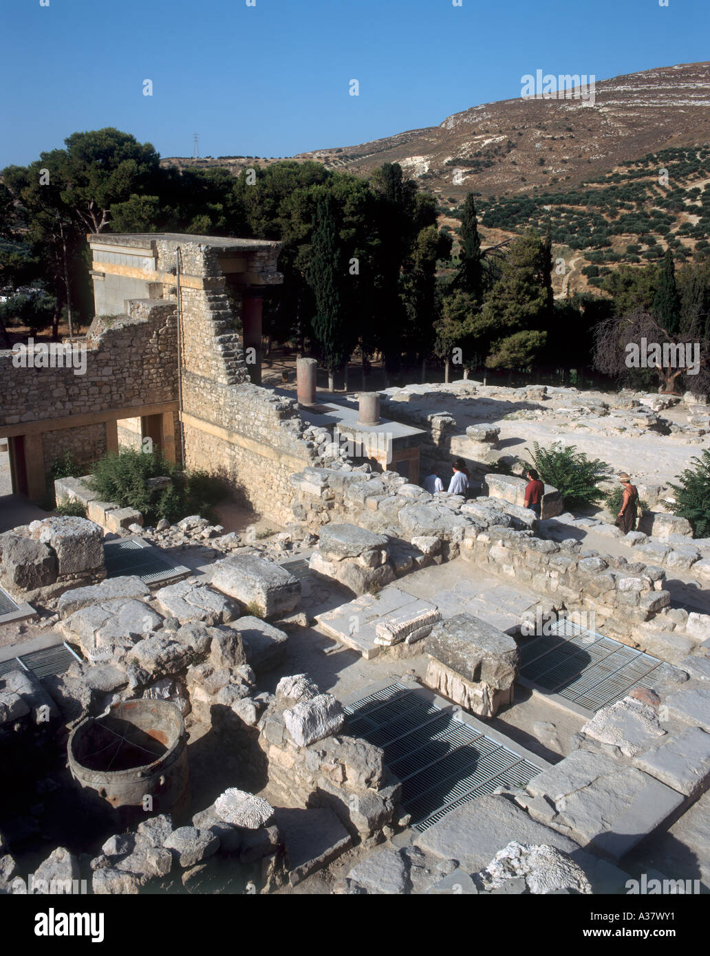 Palais de Knossos, Iraklion (Héraklion, Crète, Grèce) Banque D'Images