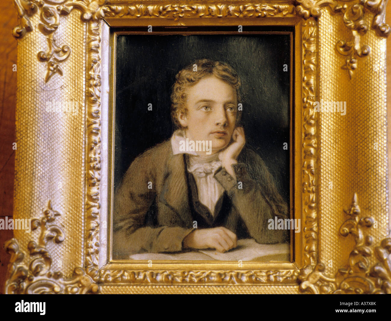 John Keats, poète romantique, la littérature anglaise, Portrait par Joseph Severn, Hampstead, peinture, Londres, Angleterre, Royaume-Uni, l'histoire Banque D'Images