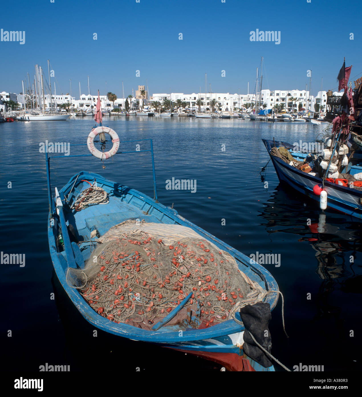 Port et Marina, Port el Kantaoui, Tunisie, Afrique du Nord Banque D'Images