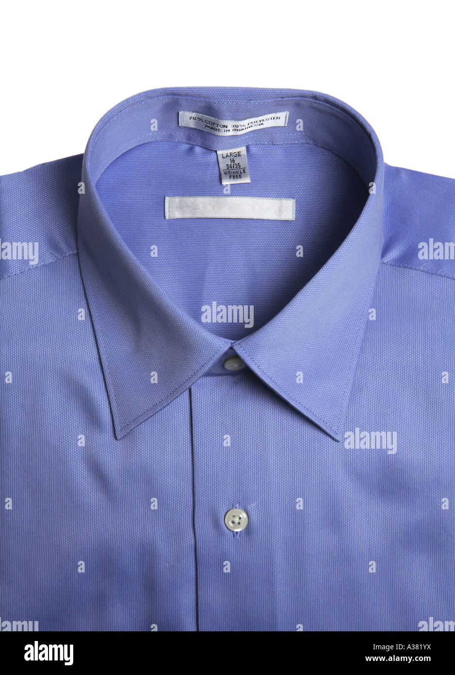 Chemises à col bleu Banque D'Images