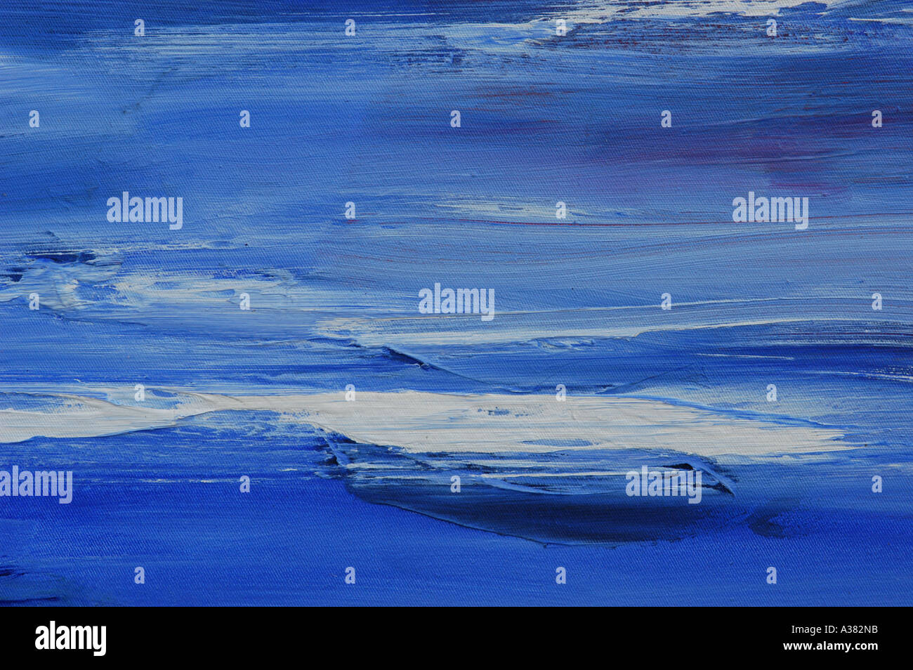 Abstrakt Farbe blau Kunstmaler Gemaelde plakativ Banque D'Images
