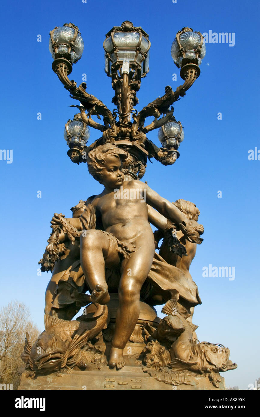 Pont Alexandre III - PARIS - FRANCE Banque D'Images