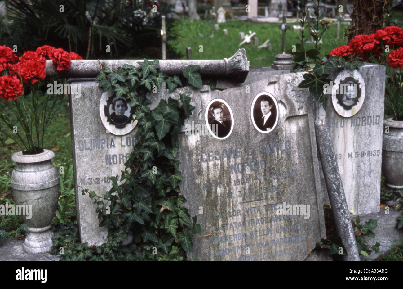 L'Île Cimetière de San Michelle Lagune de Venise Venise Italie Banque D'Images