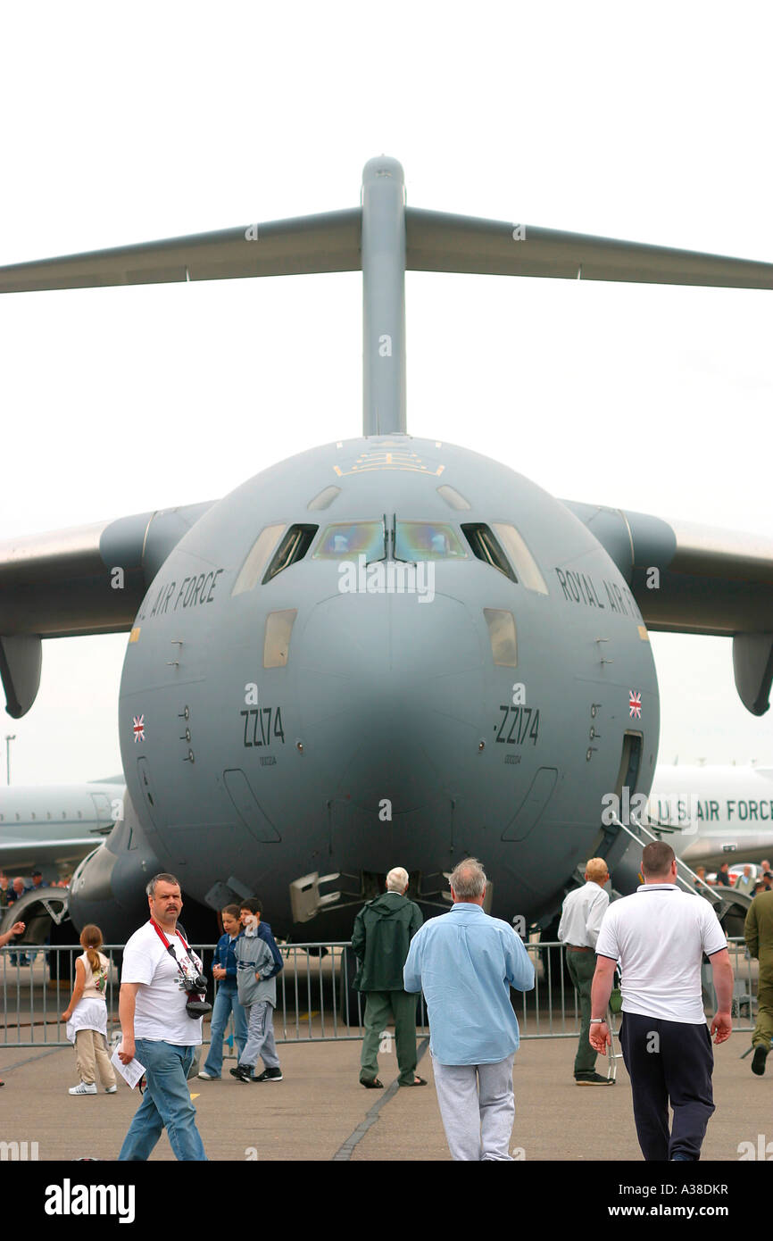 C-17 TRANSPORT RAF RAF Waddington Angleterre Lincolnshire Banque D'Images