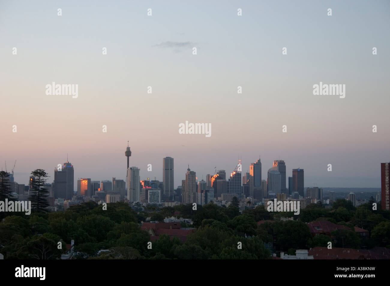 Le Sydney skyline at Dusk Banque D'Images