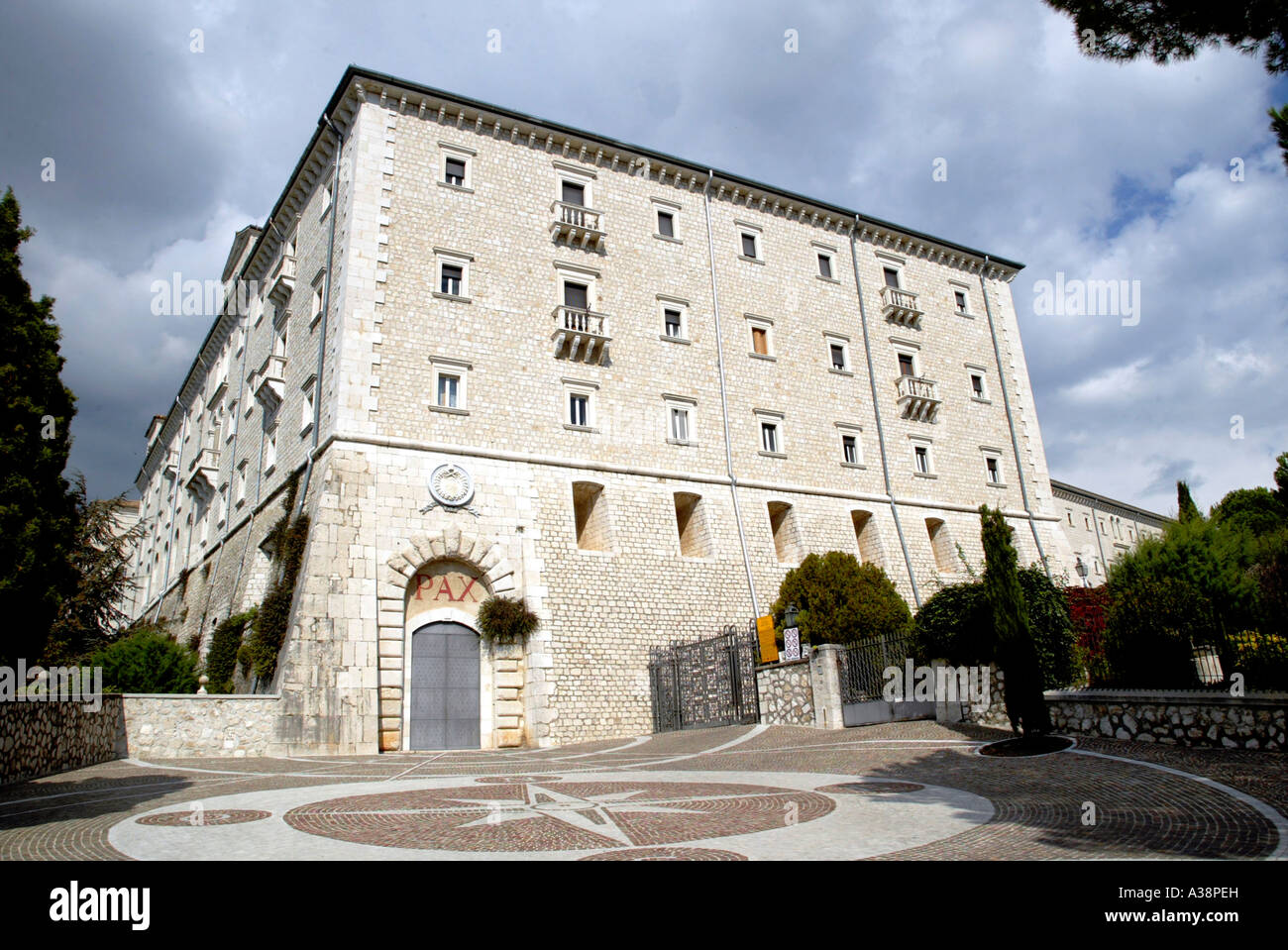 Kloster Monastère Italien Montecassino, Montecassino Banque D'Images