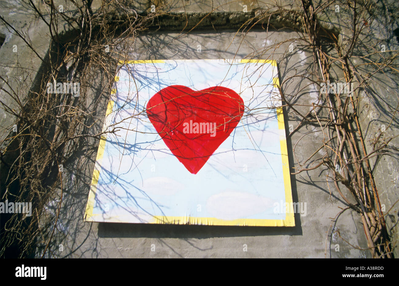 COEUR ROUGE Banque D'Images
