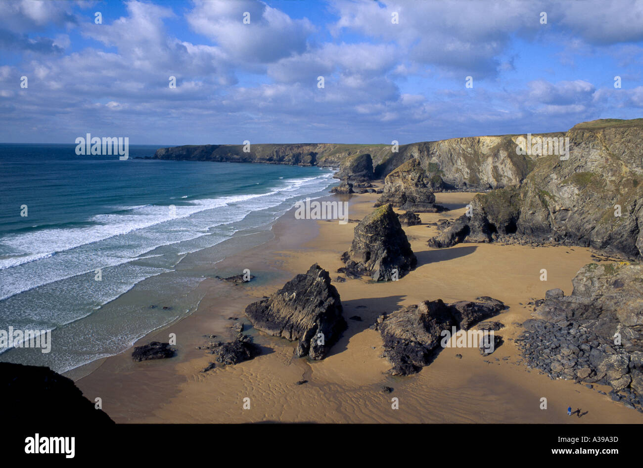 BEDRUTHAN STEPS NORTH CORNWALL UK Banque D'Images