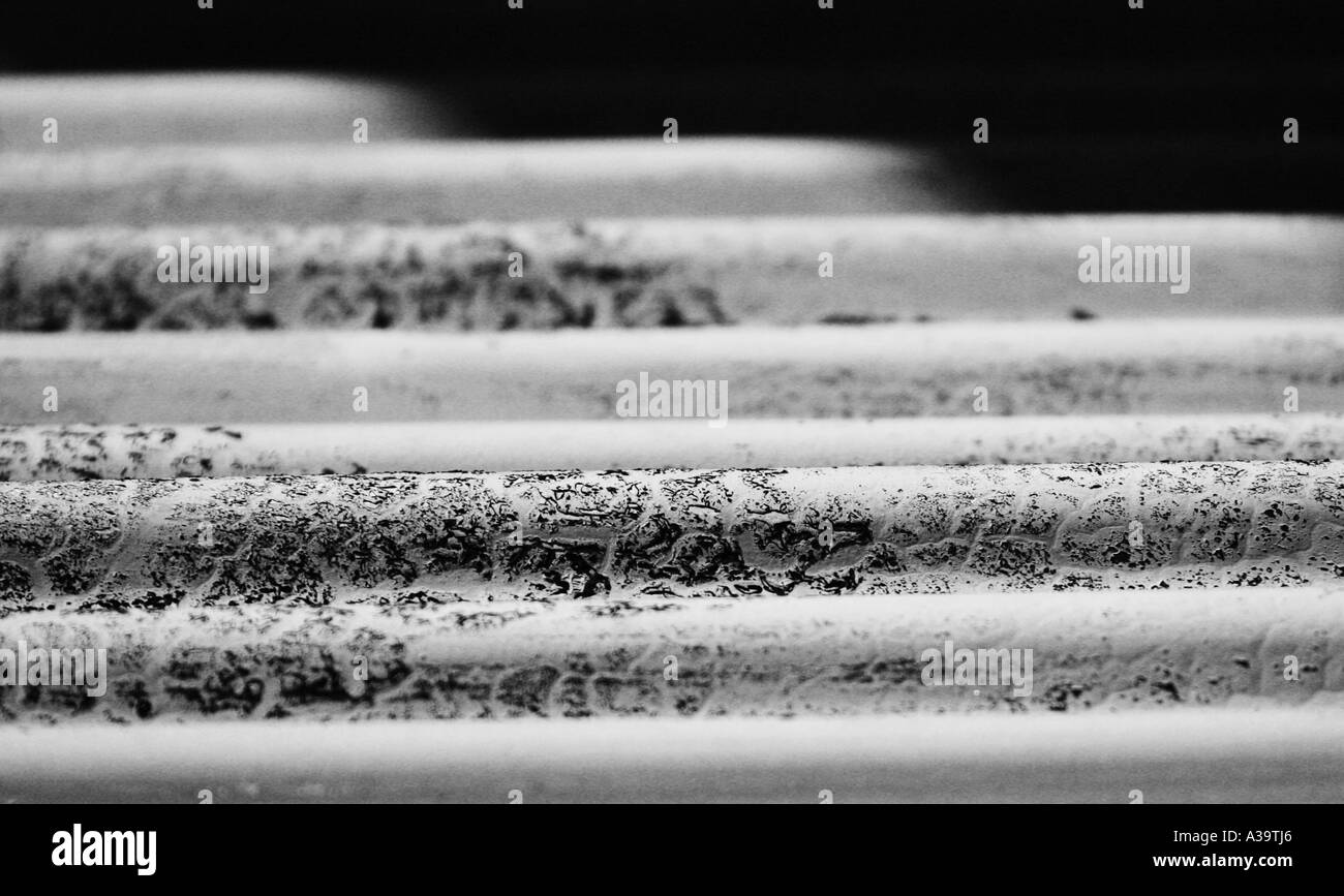 Feuille de tôle ondulée Banque D'Images