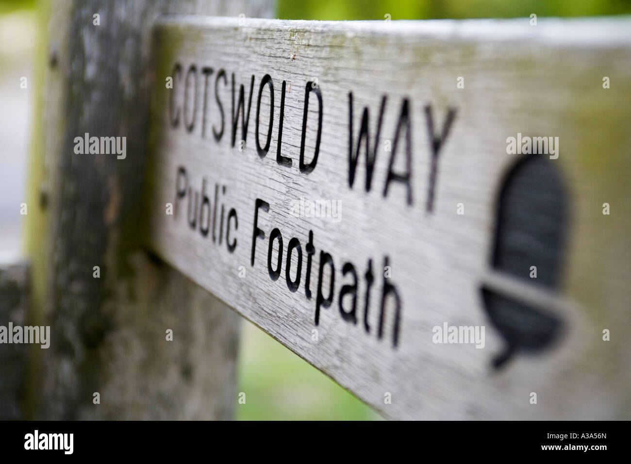 Cotswold Way doigt post, Gloucestershire Banque D'Images