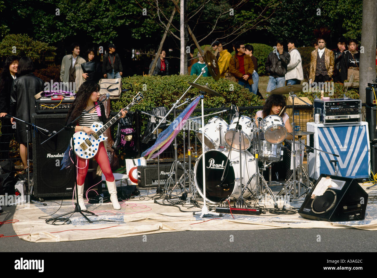 Rock and Roll Band Harajuku Tokyo Japon Banque D'Images