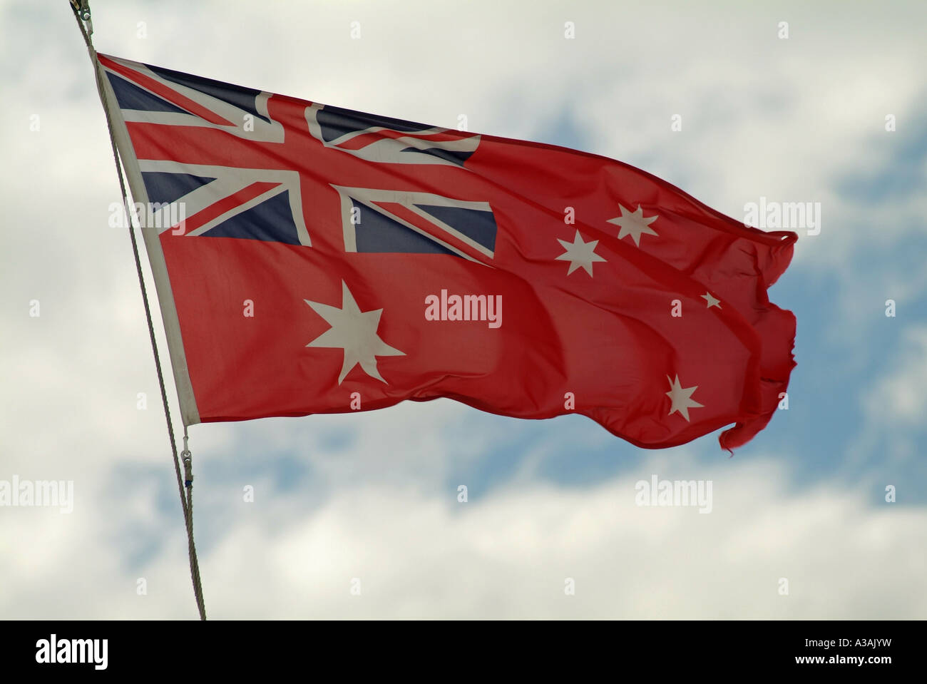 Australian Maritime red flag Banque D'Images