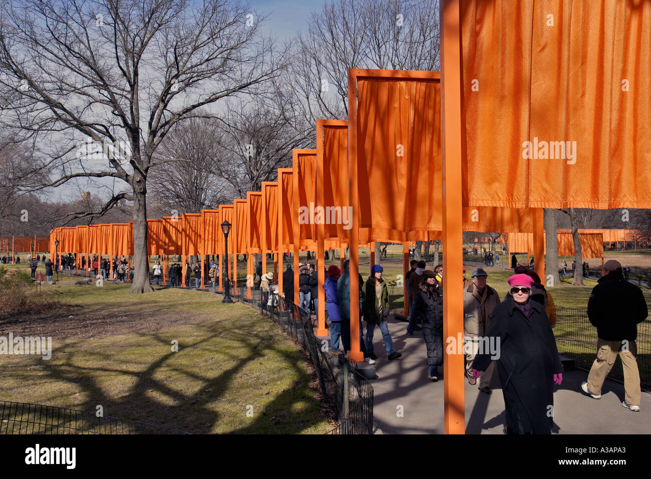 Les portes dans Central Park 205 NYC par Cristo Banque D'Images