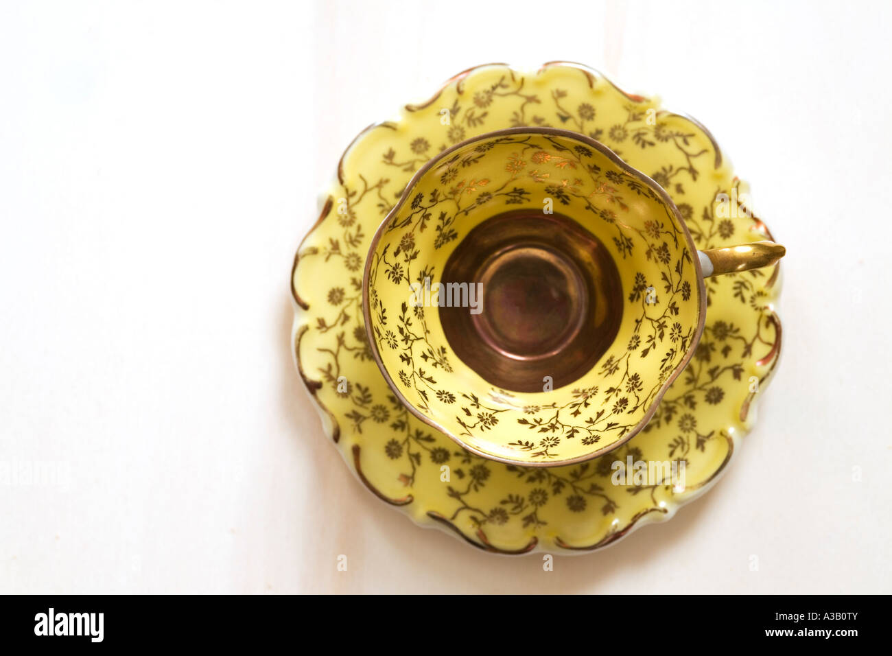 Jaune Antique/golden Coffee cup Banque D'Images