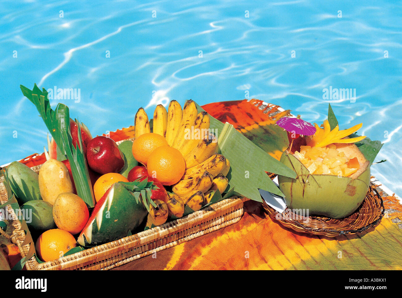 La province de Palawan Philippines,piscine,fruits,Natation,P Banque D'Images