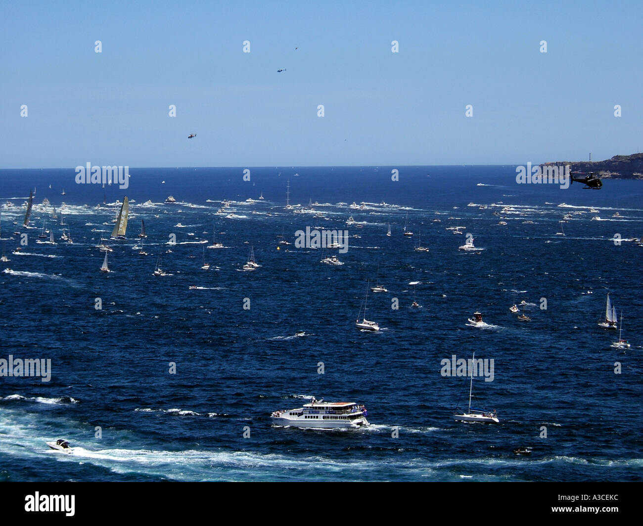 Sydney to Hobart yacht race Sydney, Nouvelle Galles du Sud en Australie. Banque D'Images