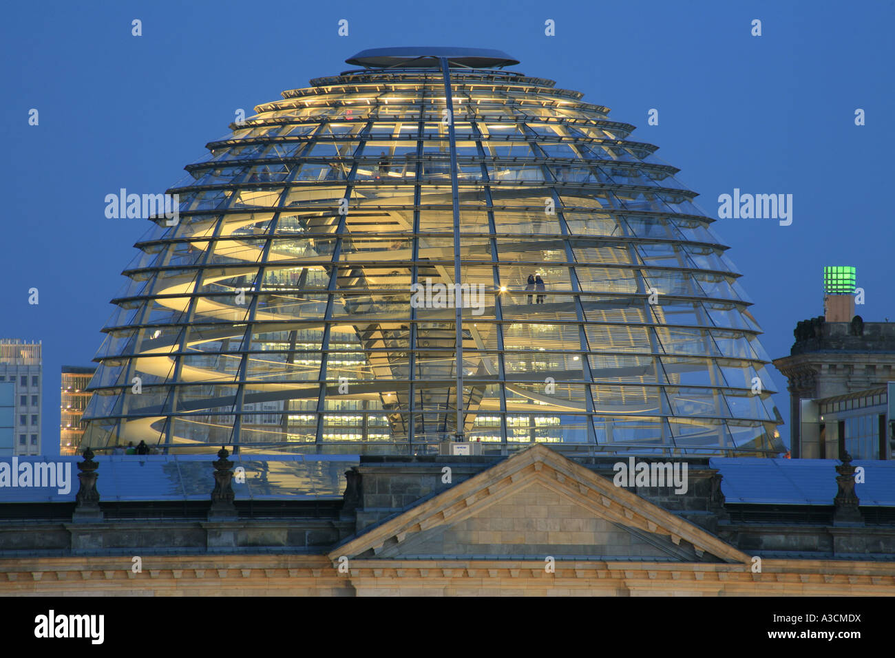 La coupole du Reichstag à Berlin, Allemagne, Berlin Banque D'Images