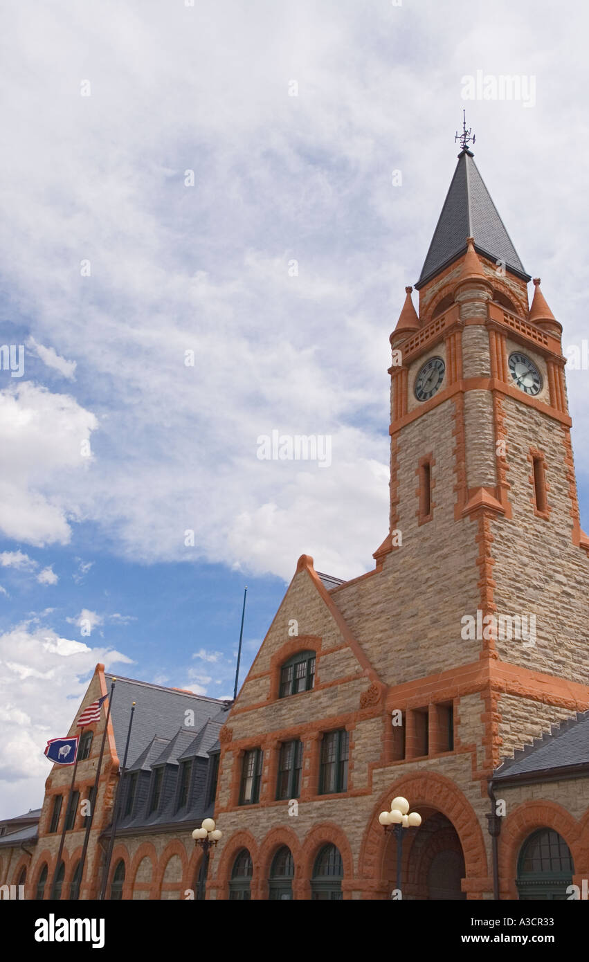 Wyoming Cheyenne Historic Union Pacific Depot Banque D'Images