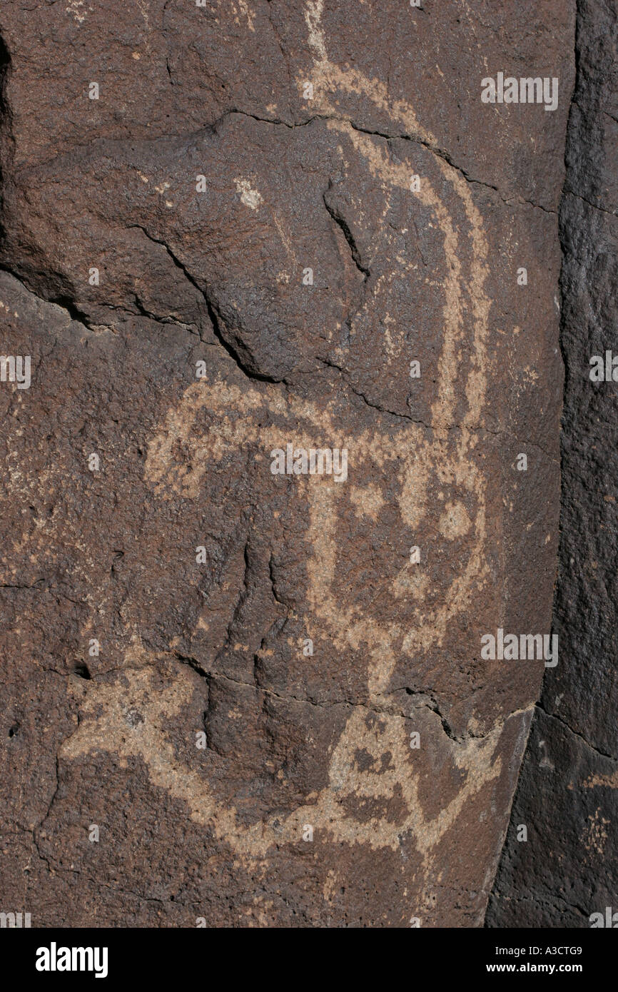 Petroglyph National Monument Nouveau Mexique Banque D'Images