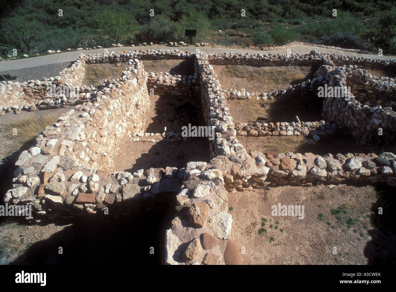 Pueblo ruines du village indien Sinaguan Tuzigot Monumnet 1125 1400 National Arizona USA Banque D'Images