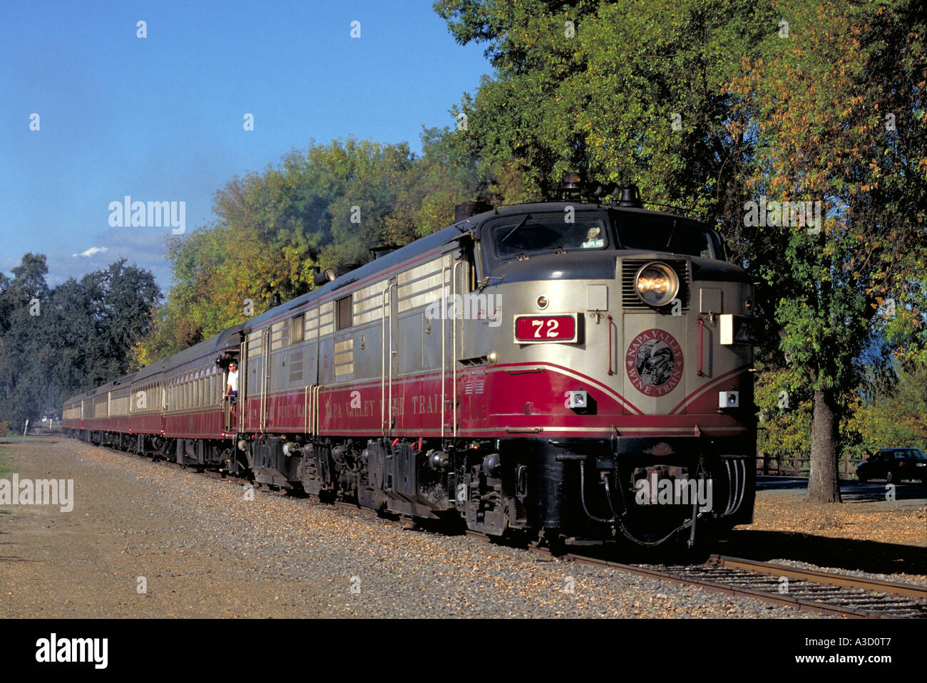 1233 Elk233 vinicole de Californie Napa Valley Wine Train Banque D'Images