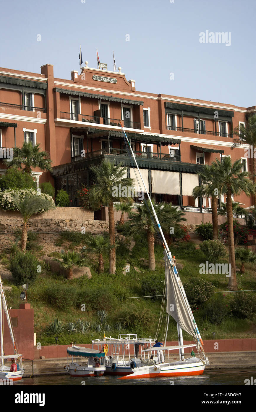 Old Cataract Aswan Egypte Banque D'Images